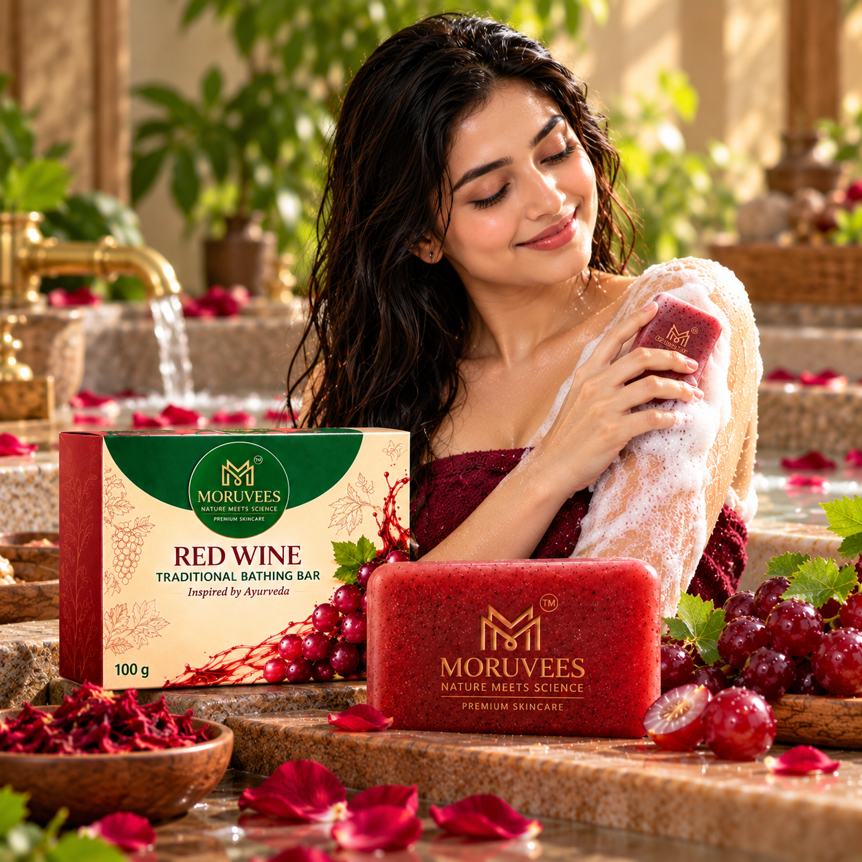 RED WINE TRADITIONAL BATHING BAR - Image 2