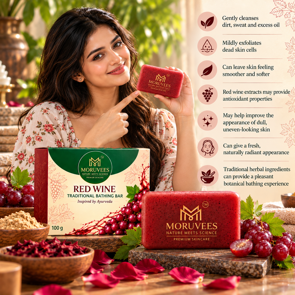 RED WINE TRADITIONAL BATHING BAR - Image 3