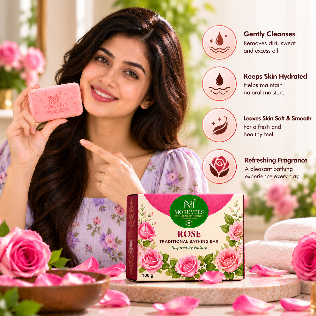 ROSE TRADITIONAL BATHING BAR - Image 3