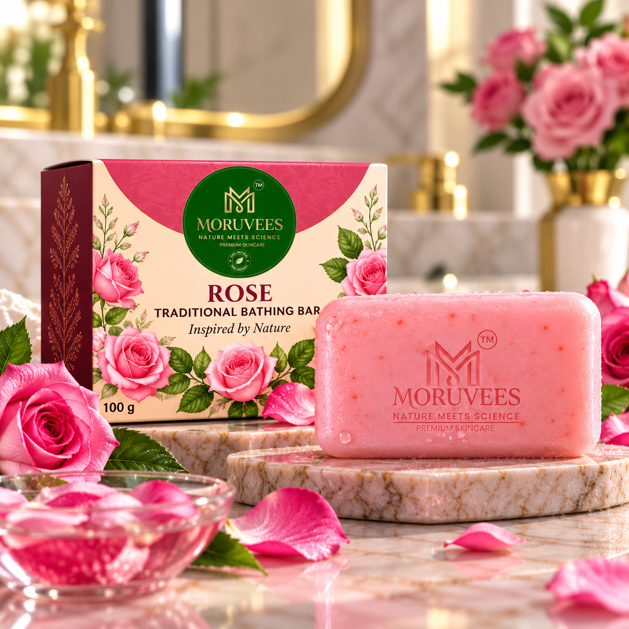 ROSE TRADITIONAL BATHING BAR